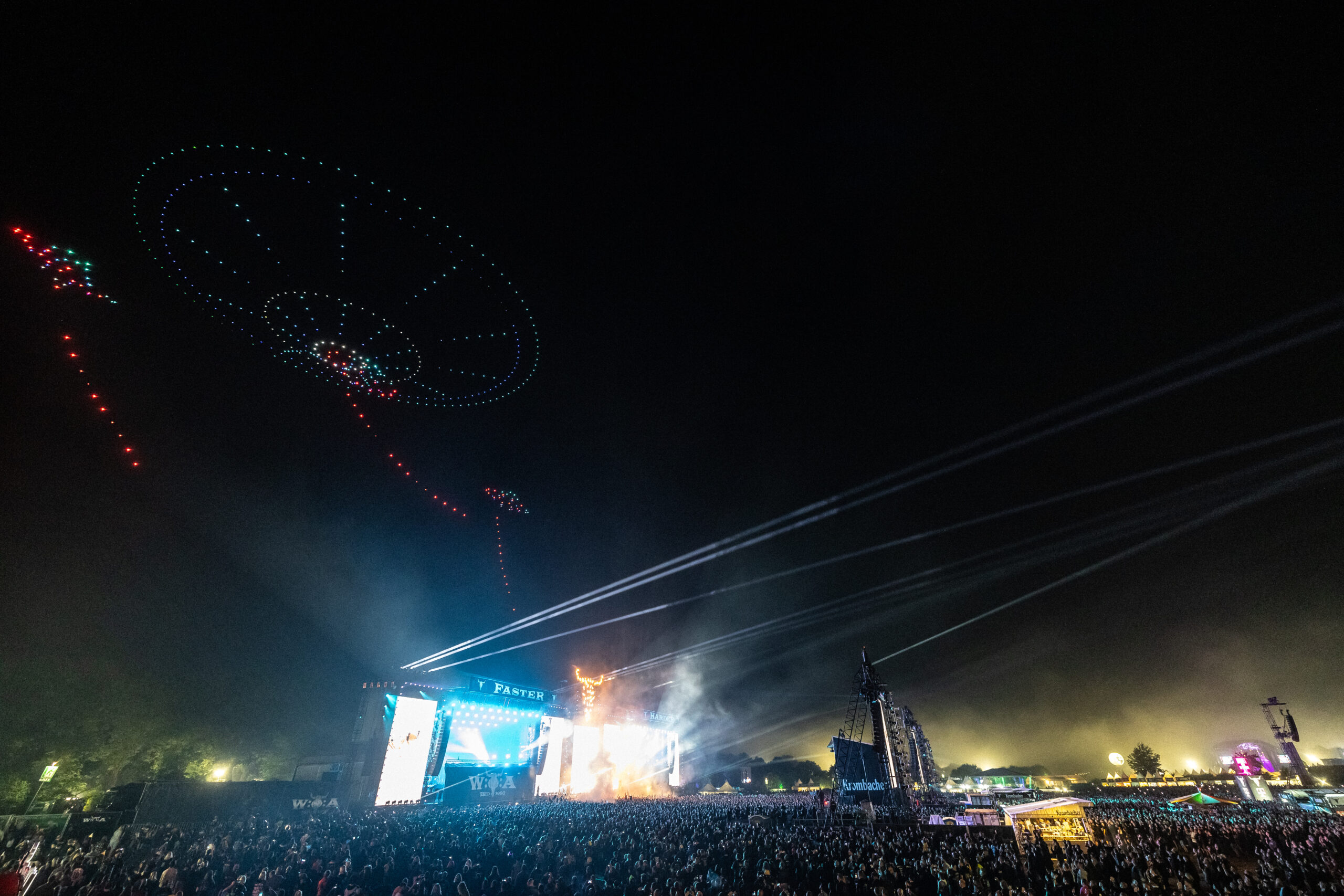 Ufo's greifen die Erde an - Drohnenshow Wacken 2024